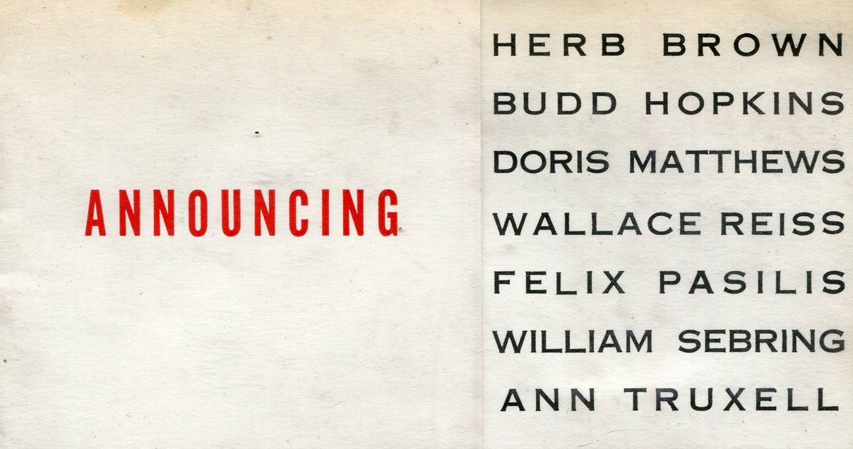 1957 Announcing