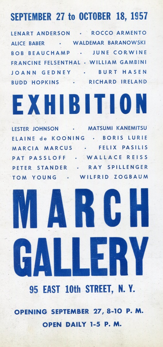 1957 March Gallery Exhibition