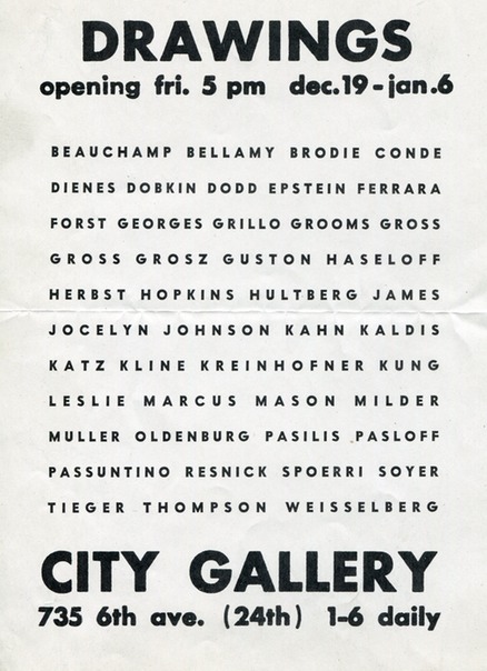 1959 Drawings City Gallery
