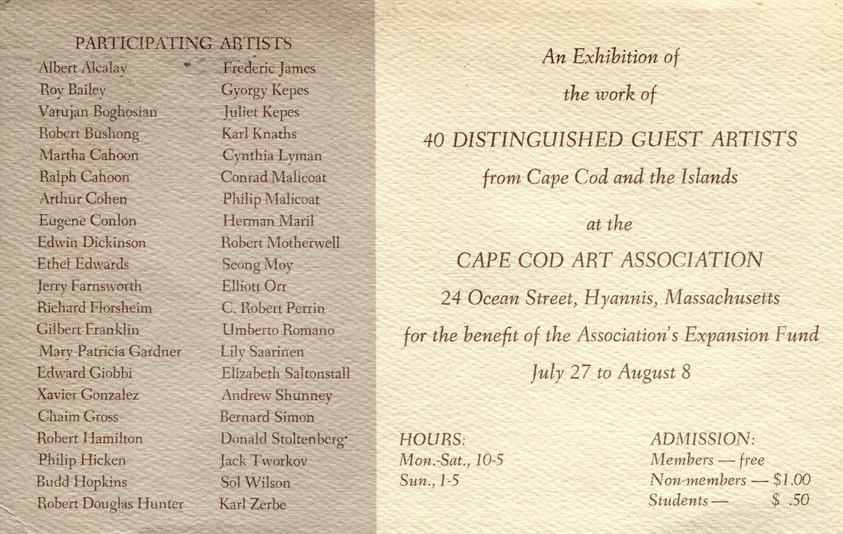 1967 Cape Cod Art Assoc
