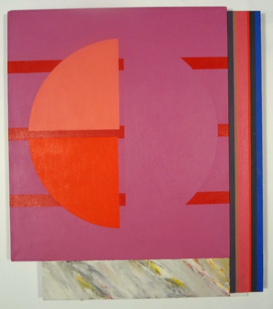 1974, Third Street Red, ac, 37 x 32