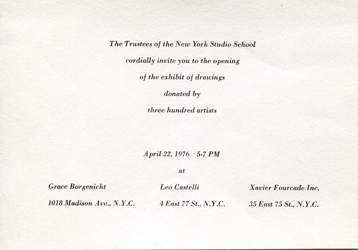 1976 NY Studio School