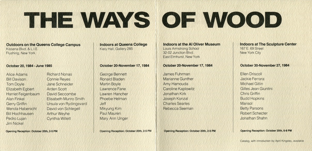 1984-5 Ways of Wood