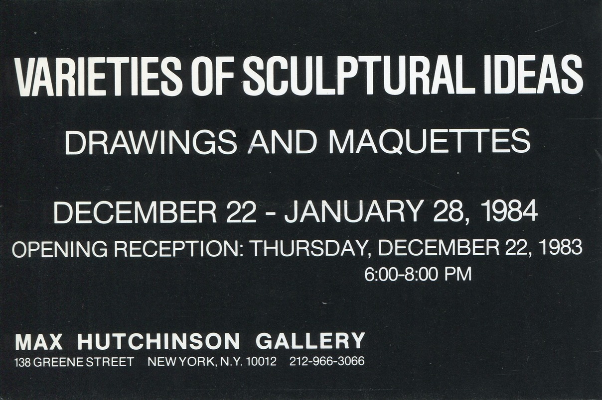 1984 Varieties of Sculptural Ideas