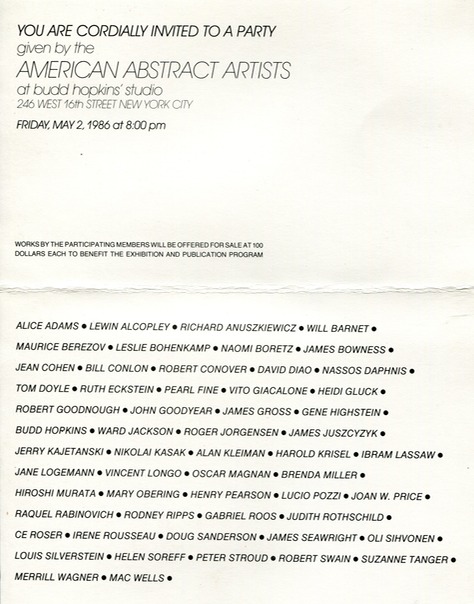 1986 American Abstract Artists
