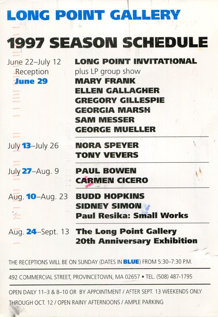 1997 long point schedule